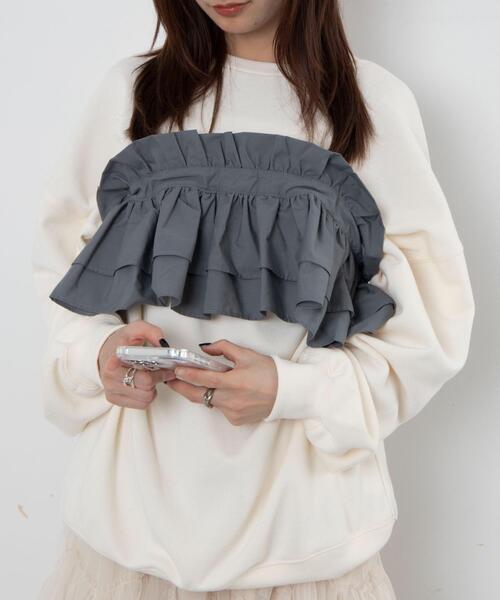 WEGO(ウィゴー)の「WEGO/マルチWAY付けフリル(付け襟・レディース・グレー/ブラック/オフホワイト・FREE)」の6枚目の写真
