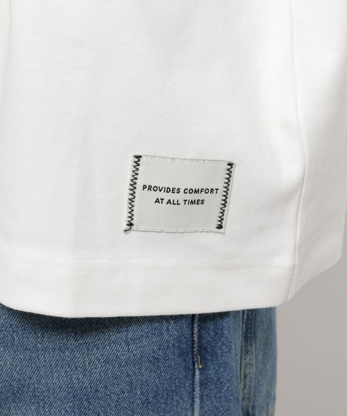 niko and...(ニコアンド)の「ニットモチーフラインTシャツ(Tシャツ/カットソー・メンズ・パープル/オフホワイト/ブラック・LARGE/MEDIUM)」の8枚目の写真