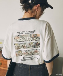Disney（ディズニー）の「【Disney】Mickey&Friends ミッキー&フレンズ   別注 グラフィックプリント半袖T  シャツ（Tシャツ/カットソー）」
