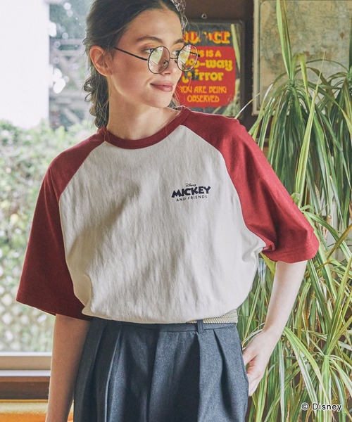 【試着のみ/送料込】ミッキー /ハートロゴ トップス 2点セット 楽天市場】ミッキー（Tシャツ・カットソー｜トップス