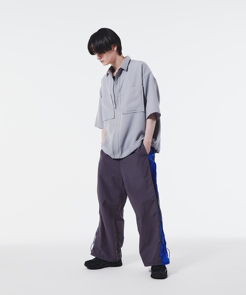 tk.TAKEO KIKUCHI(ティーケータケオキクチ)の「◆K'Project by Aoi Nylon washer Training Pants(その他パンツ・レディース・チャコールグレー/ブラック・02/03)」の18枚目の写真