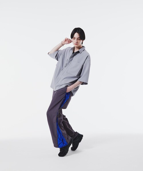 tk.TAKEO KIKUCHI(ティーケータケオキクチ)の「◆K'Project by Aoi Nylon washer Training Pants(その他パンツ・レディース・チャコールグレー/ブラック・02/03)」の19枚目の写真