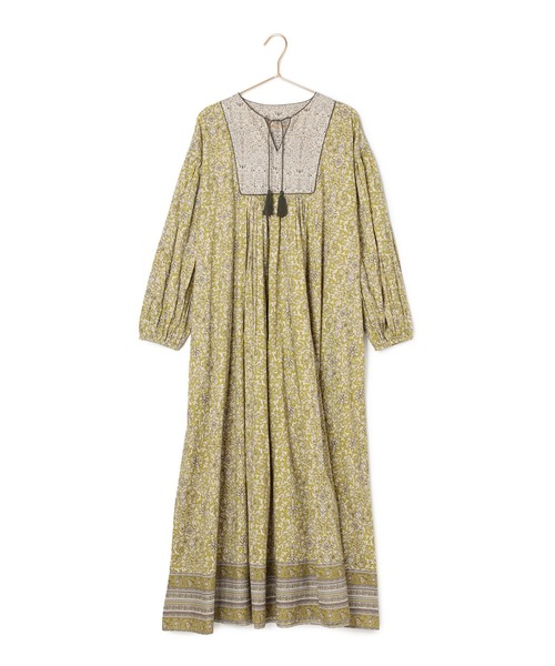 ROPE' PICNIC(ロペピクニック)の「【WEB限定カラー:グリーン】INDIAプリントワンピース/リンクコーデ(ワンピース・レディース・グリーン系その他2/イエロー系その他4/ブルー系その他4・38)」の14枚目の写真