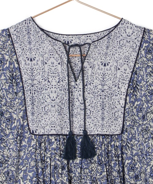 ROPE' PICNIC(ロペピクニック)の「【WEB限定カラー:グリーン】INDIAプリントワンピース/リンクコーデ(ワンピース・レディース・グリーン系その他2/イエロー系その他4/ブルー系その他4・38)」の17枚目の写真