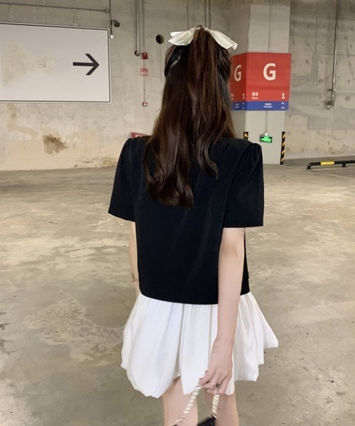 Miniministore（ミニミニストア）の「クロップド丈 半袖ジャケット レディース（カーディガン/ボレロ・レディース・フューシャピンク/グリーン/アイボリー/ブラック・M/XL/L）」の14枚目の写真