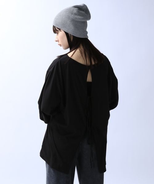 JEANASIS（ジーナシス）の「バックオープンリボンTEE/118310（T
