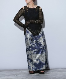 Ezick ANNONIM | Foil print メタリックアソートスカート(スカート)