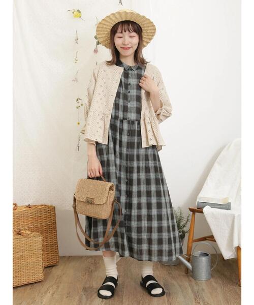 Samansa Mos2(サマンサ モスモス)の「ペーパーカゴショルダーバッグ(ハンドバッグ・レディース・キナリ/ベージュ・F)」の8枚目の写真