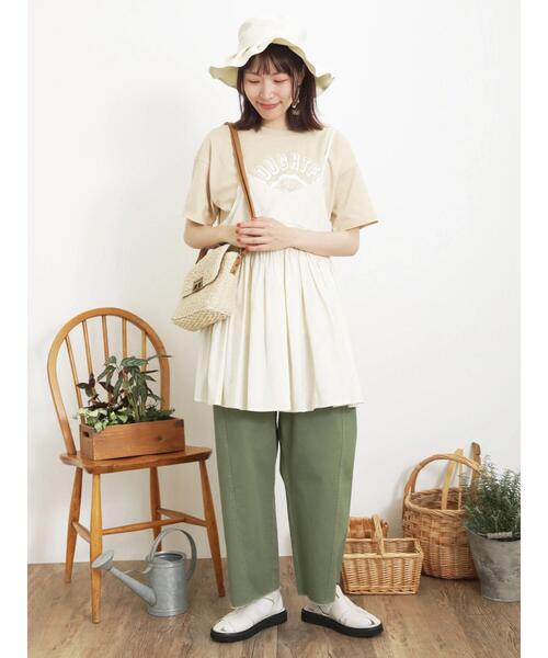 Samansa Mos2(サマンサ モスモス)の「ペーパーカゴショルダーバッグ(ハンドバッグ・レディース・キナリ/ベージュ・F)」の10枚目の写真