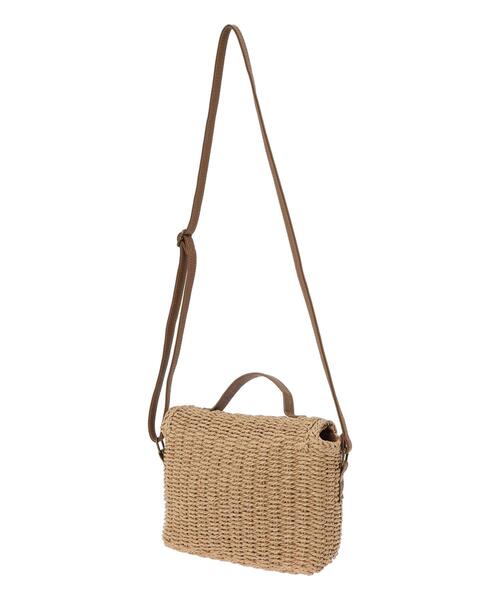 Samansa Mos2(サマンサ モスモス)の「ペーパーカゴショルダーバッグ(ハンドバッグ・レディース・キナリ/ベージュ・F)」の13枚目の写真