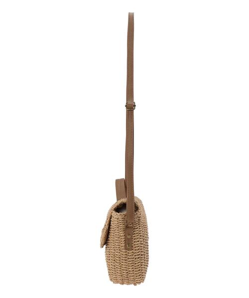 Samansa Mos2(サマンサ モスモス)の「ペーパーカゴショルダーバッグ(ハンドバッグ・レディース・キナリ/ベージュ・F)」の14枚目の写真