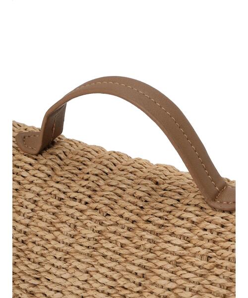 Samansa Mos2(サマンサ モスモス)の「ペーパーカゴショルダーバッグ(ハンドバッグ・レディース・キナリ/ベージュ・F)」の16枚目の写真