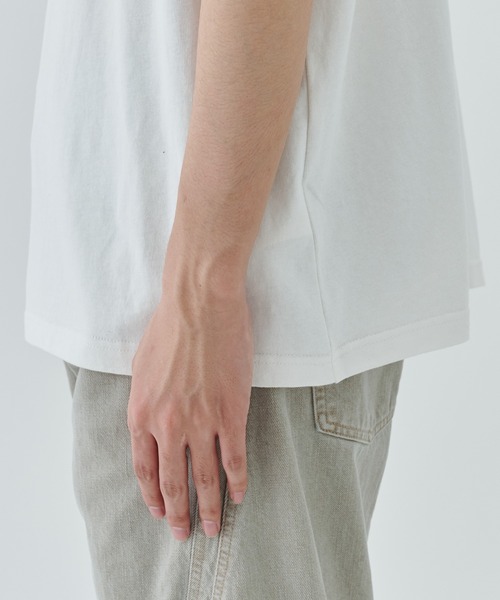 F-LAGSTUF-F(フラグスタフ)の「COVER LOGO RINGER TEE(Tシャツ/カットソー・メンズ・グリーン/ホワイト・L/M)」の17枚目の写真