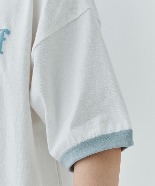 F-LAGSTUF-F(フラグスタフ)の「COVER LOGO RINGER TEE(Tシャツ/カットソー・メンズ・グリーン/ホワイト・L/M)」の16枚目の写真