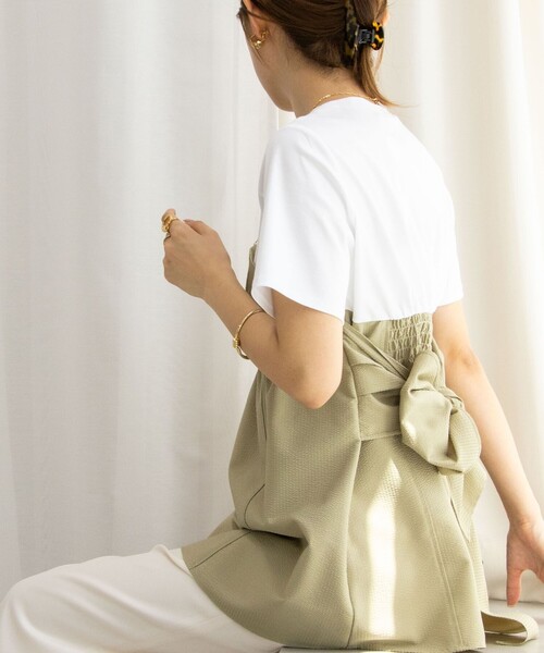 NOLLEY’S（ノーリーズ）の「ビスチェ風コンビTシャツ（Tシャツ/カットソー・レディース・ネイビー/ブルー系その他7/オリーブ/ブラック・38）」の3枚目の写真