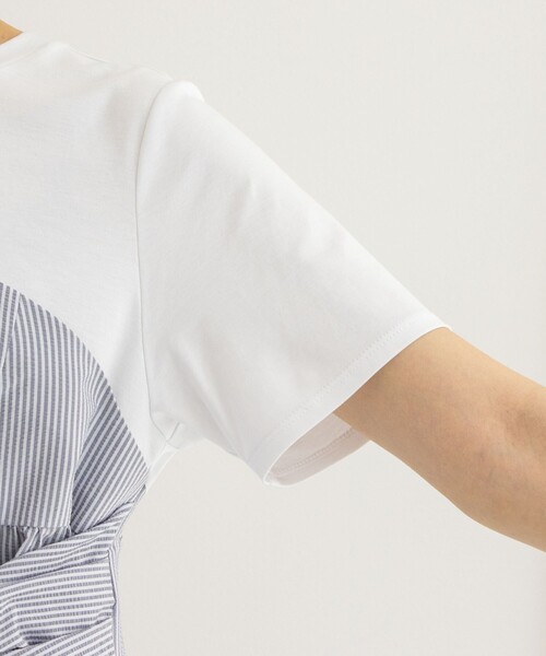 新品　ノーリーズ　ビスチェ風コンビTシャツ ネイビー ノーリーズ NOLLEY'S ビスチェ風コンビTシャツ （ネイビー