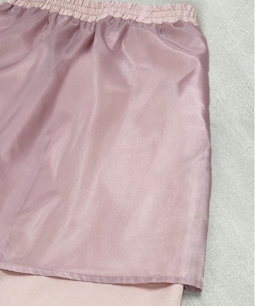 ad thie（アドティエ）の「サイドライン フロントスリットスカート（スカート・レディース・ブラック/ライトブルー/オフホワイト/ピンク・FREE）」の18枚目の写真