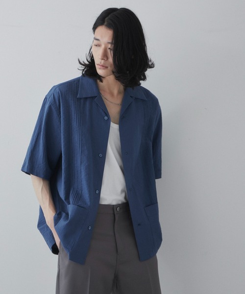 THE STANDARD（ザスタンダード）の「WEGO/キューバシャツ（シャツ/ブラウス・メンズ・ブルー/カーキ/ホワイト・MEDIUM/LARGE）」の3枚目の写真