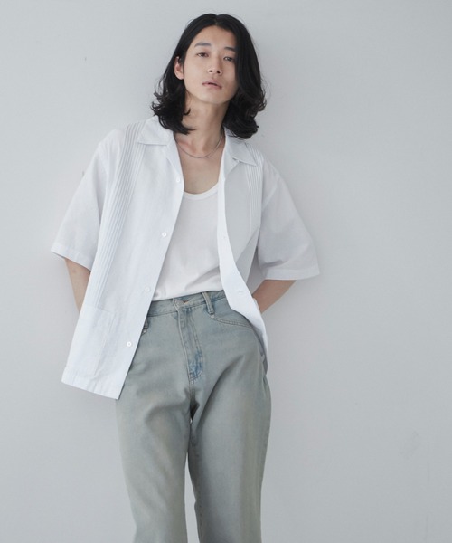 THE STANDARD（ザスタンダード）の「WEGO/キューバシャツ（シャツ/ブラウス・メンズ・ブルー/カーキ/ホワイト・MEDIUM/LARGE）」の7枚目の写真