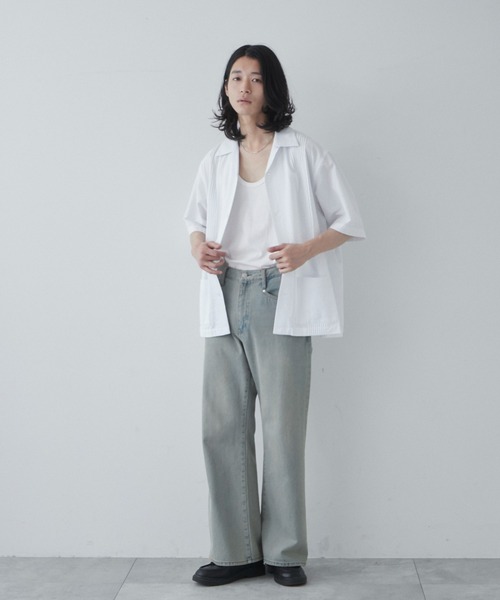 THE STANDARD（ザスタンダード）の「WEGO/キューバシャツ（シャツ/ブラウス・メンズ・ブルー/カーキ/ホワイト・MEDIUM/LARGE）」の8枚目の写真