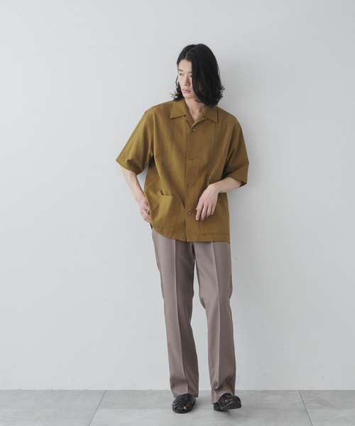 THE STANDARD（ザスタンダード）の「WEGO/キューバシャツ（シャツ/ブラウス・メンズ・ブルー/カーキ/ホワイト・MEDIUM/LARGE）」の6枚目の写真