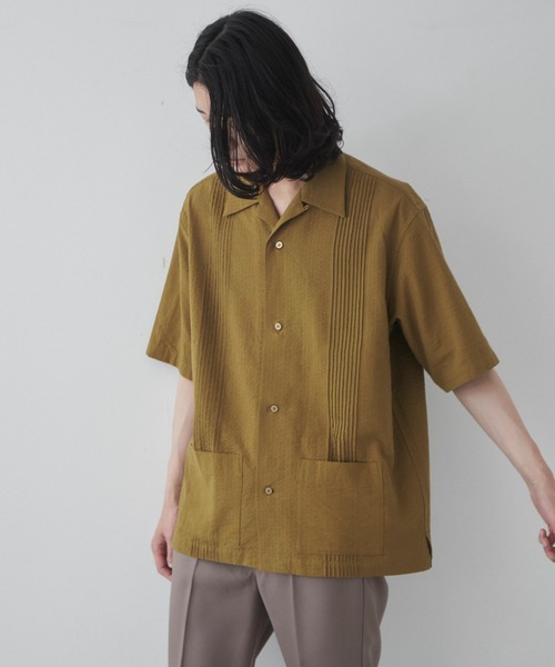 THE STANDARD（ザスタンダード）の「WEGO/キューバシャツ（シャツ/ブラウス・メンズ・ブルー/カーキ/ホワイト・MEDIUM/LARGE）」の4枚目の写真