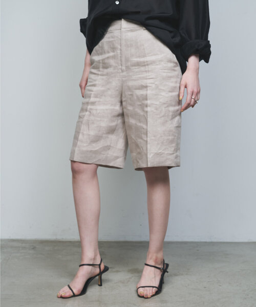 GALLARDAGALANTE（ガリャルダガランテ）の「【セットアップ対応】リネンハーフパンツ（その他パンツ・レディース・ベージュ・1/0）」の20枚目の写真