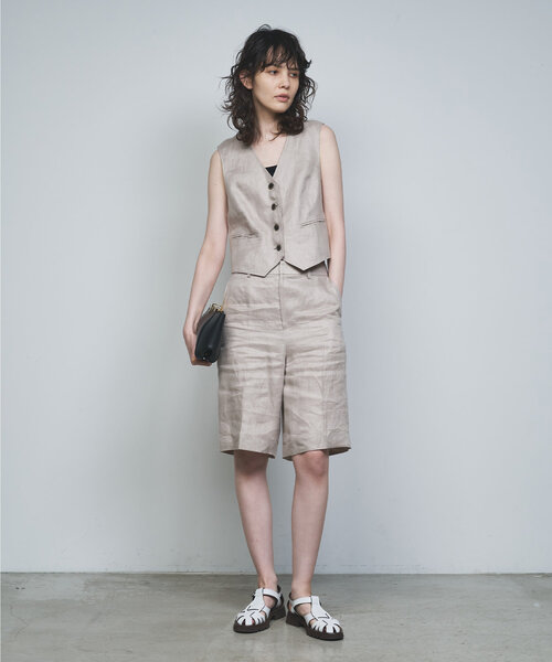 GALLARDAGALANTE（ガリャルダガランテ）の「【セットアップ対応】リネンハーフパンツ（その他パンツ・レディース・ベージュ・1/0）」の17枚目の写真