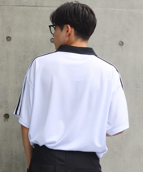 SPINNS（スピンズ）の「【ユニセックスで着用可能】襟付きメッシュ半袖