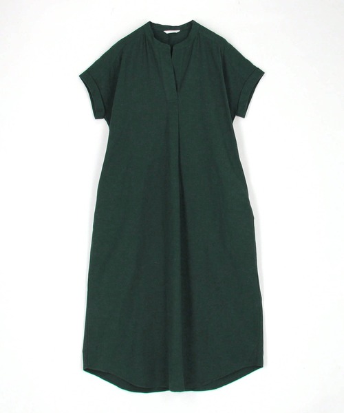 NICOLE white（ニコルホワイト）の「リネン混スキッパーワンピ－ス（ワンピース・レディース・ネイビー/ベージュ/グリーン/イエロー・FREE）」の7枚目の写真