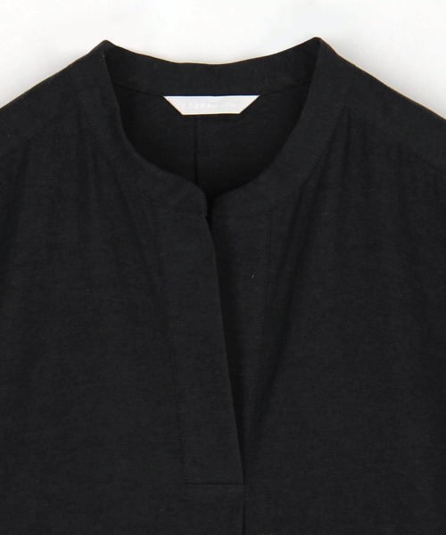 NICOLE white（ニコルホワイト）の「リネン混スキッパーワンピ－ス（ワンピース・レディース・ネイビー/ベージュ/グリーン/イエロー・FREE）」の10枚目の写真