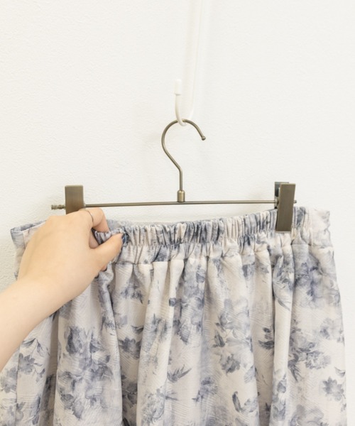 【セール】ぼかし花柄シアースカート(スカート)|CLETTE(クレット) 【セール】ぼかし花柄シアースカート(スカート)|CLETTE(クレット)