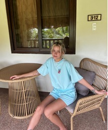 ROXY(���L�V�[)��RED BUD CROPPED TOPS/���L�V�[�h���[�R�[�h�t�����������|�C���g�V���[�g��T�V���c(T�V���c/�J�b�g�\�[)