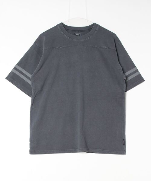 KRIFF MAYER（クリフメイヤー）の「Pigmented football T-shirt / ピグメント加工フットボールTシャツ unisex（Tシャツ/カットソー・メンズ・オフホワイト/ライトグリーン/チャコール/オレンジ/ラベンダー・M/L/XL）」の21枚目の写真