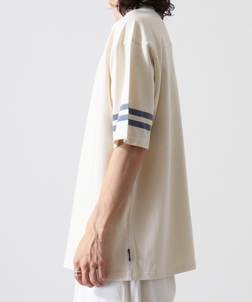 KRIFF MAYER（クリフメイヤー）の「Pigmented football T-shirt / ピグメント加工フットボールTシャツ unisex（Tシャツ/カットソー・メンズ・オフホワイト/ライトグリーン/チャコール/オレンジ/ラベンダー・M/L/XL）」の16枚目の写真