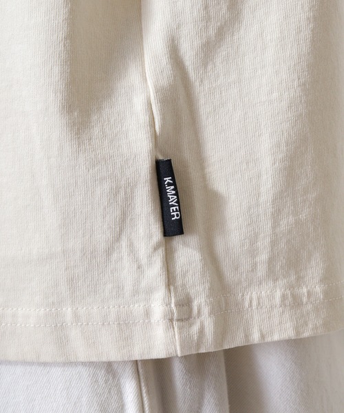 KRIFF MAYER（クリフメイヤー）の「Pigmented football T-shirt / ピグメント加工フットボールTシャツ unisex（Tシャツ/カットソー・メンズ・オフホワイト/ライトグリーン/チャコール/オレンジ/ラベンダー・M/L/XL）」の17枚目の写真