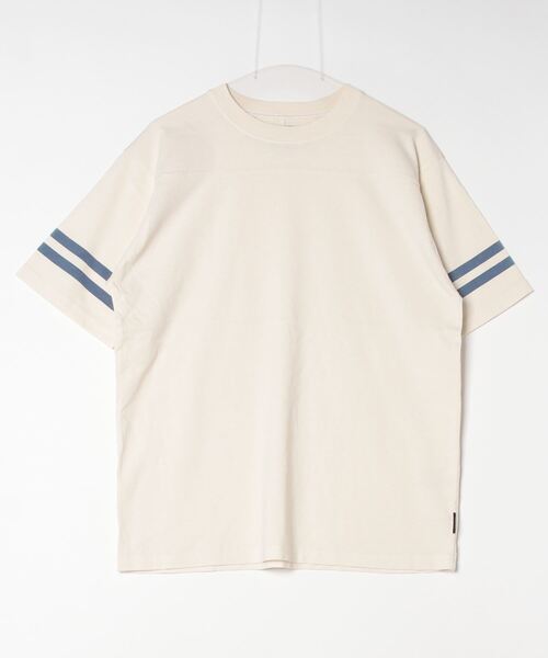 KRIFF MAYER（クリフメイヤー）の「Pigmented football T-shirt / ピグメント加工フットボールTシャツ unisex（Tシャツ/カットソー・メンズ・オフホワイト/ライトグリーン/チャコール/オレンジ/ラベンダー・M/L/XL）」の22枚目の写真