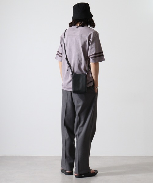 KRIFF MAYER（クリフメイヤー）の「Pigmented football T-shirt / ピグメント加工フットボールTシャツ unisex（Tシャツ/カットソー・メンズ・オフホワイト/ライトグリーン/チャコール/オレンジ/ラベンダー・M/L/XL）」の13枚目の写真