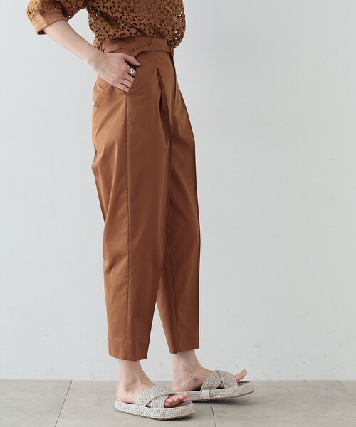GALLEST（ギャレスト）の「◆バレルクリースパンツ（その他パンツ・レディース・ダークブラウン/ホワイト/ライトベージュ・36/38/40）」の8枚目の写真