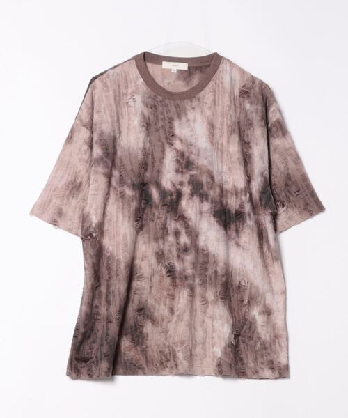 Revo.(レボ)の「Revo. グランジ ムラ染め SS Tee(Tシャツ/カットソー・メンズ・マルチ/ブラウン・2/1)」の6枚目の写真