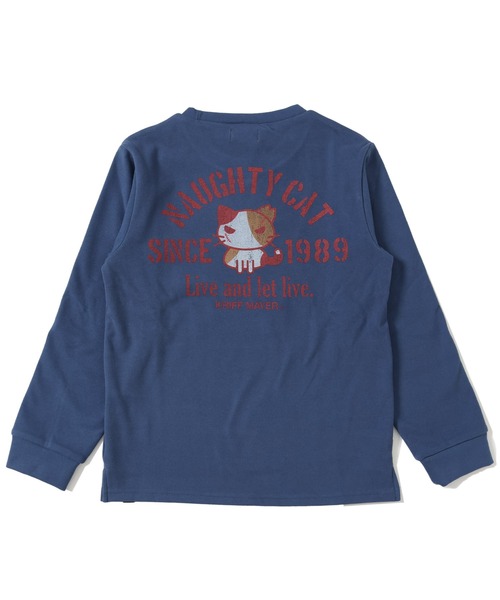 KRIFF MAYER Kid's Collection(クリフメイヤーキッズコレクション)の「もちのびプリントロンT(CAT)(Tシャツ/カットソー・キッズ・ブラウン/ブルー/グレー/グリーン・120/170/160/150/140/130)」の4枚目の写真
