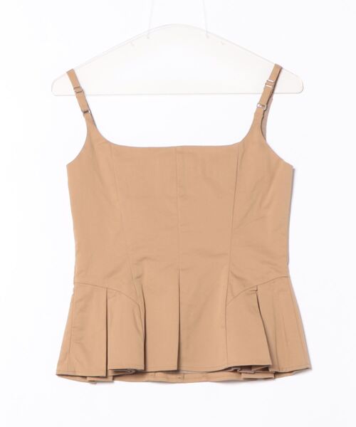 MOUSSY(マウジー)の「FLARE CAMI ビスチェ(ベスト・レディース・ベージュ/グレー/ブラック・1/2)」の4枚目の写真