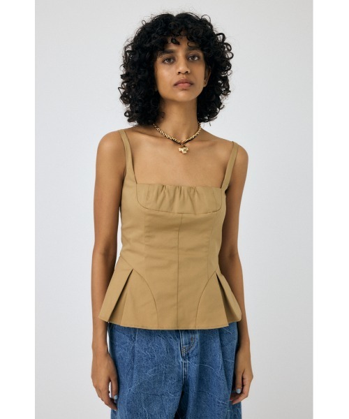 MOUSSY(マウジー)の「FLARE CAMI ビスチェ(ベスト・レディース・ベージュ/グレー/ブラック・1/2)」の9枚目の写真