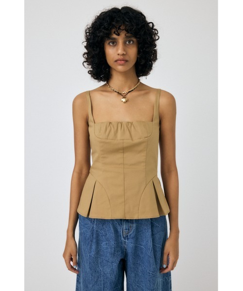 MOUSSY(マウジー)の「FLARE CAMI ビスチェ(ベスト・レディース・ベージュ/グレー/ブラック・1/2)」の10枚目の写真