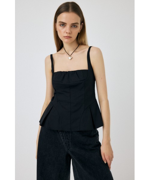 MOUSSY(マウジー)の「FLARE CAMI ビスチェ(ベスト・レディース・ベージュ/グレー/ブラック・1/2)」の22枚目の写真