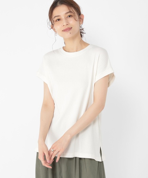 セール】テレコフレンチスリーブプルオーバー（Tシャツ