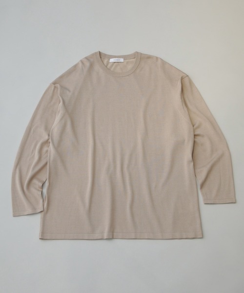 【セール】AB.シルクプレーティングリラックスニットTシャツ（ニット/セーター）｜nano･universe（ナノユニバース）