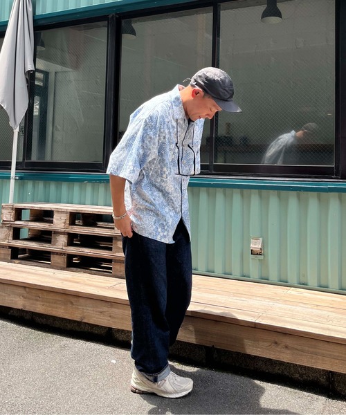 NO NEED(ノーニード)の「オープンカラー アロハシャツ(シャツ/ブラウス・メンズ・ブラック/ブルー/ブラウン・フリ-)」の17枚目の写真