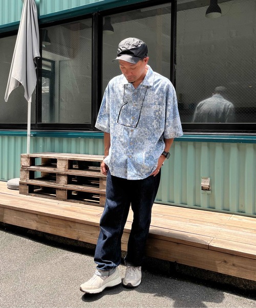 NO NEED(ノーニード)の「オープンカラー アロハシャツ(シャツ/ブラウス・メンズ・ブラック/ブルー/ブラウン・フリ-)」の16枚目の写真