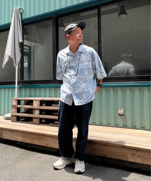 NO NEED(ノーニード)の「オープンカラー アロハシャツ(シャツ/ブラウス・メンズ・ブラック/ブルー/ブラウン・フリ-)」の15枚目の写真